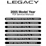 subaru legacy repair manual