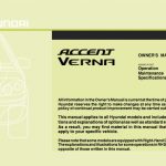 Download Hyundai Accent user guide