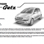 2009 hyundai getz user's guide
