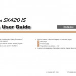 index Canon SX420 user manual