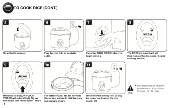 Aroma rice cooker manual - Zofti